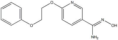 N'-hydroxy-6-(2-phenoxyethoxy)pyridine-3-carboximidamide 结构式