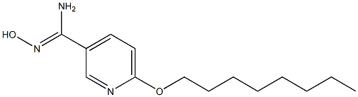 N'-hydroxy-6-(octyloxy)pyridine-3-carboximidamide 结构式