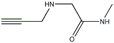 N-methyl-2-(prop-2-yn-1-ylamino)acetamide 结构式