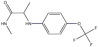 N-methyl-2-{[4-(trifluoromethoxy)phenyl]amino}propanamide 结构式