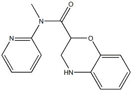 N-methyl-N-(pyridin-2-yl)-3,4-dihydro-2H-1,4-benzoxazine-2-carboxamide 结构式