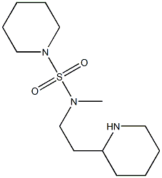 N-methyl-N-[2-(piperidin-2-yl)ethyl]piperidine-1-sulfonamide 结构式