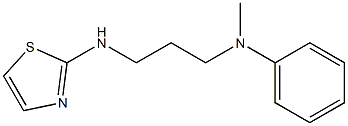 N-methyl-N-[3-(1,3-thiazol-2-ylamino)propyl]aniline 结构式