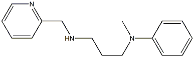 N-methyl-N-{3-[(pyridin-2-ylmethyl)amino]propyl}aniline 结构式