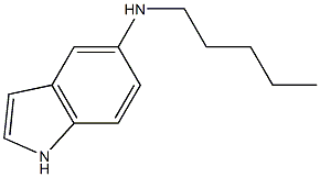 N-pentyl-1H-indol-5-amine 结构式