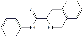 N-phenyl-1,2,3,4-tetrahydroisoquinoline-3-carboxamide 结构式