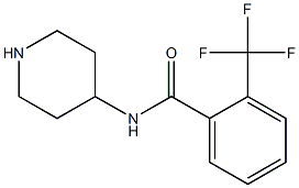 N-piperidin-4-yl-2-(trifluoromethyl)benzamide 结构式