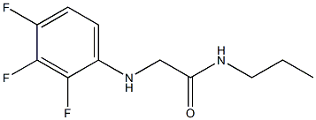 N-propyl-2-[(2,3,4-trifluorophenyl)amino]acetamide 结构式