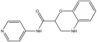 N-pyridin-4-yl-3,4-dihydro-2H-1,4-benzoxazine-2-carboxamide 结构式