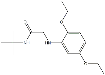 N-tert-butyl-2-[(2,5-diethoxyphenyl)amino]acetamide 结构式