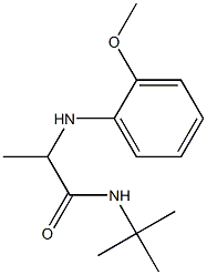 N-tert-butyl-2-[(2-methoxyphenyl)amino]propanamide 结构式