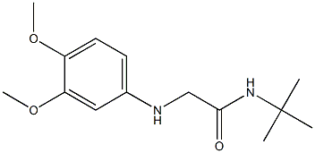 N-tert-butyl-2-[(3,4-dimethoxyphenyl)amino]acetamide 结构式