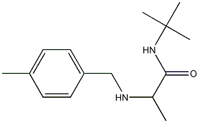 N-tert-butyl-2-{[(4-methylphenyl)methyl]amino}propanamide 结构式