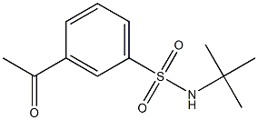 N-tert-butyl-3-acetylbenzene-1-sulfonamide 结构式