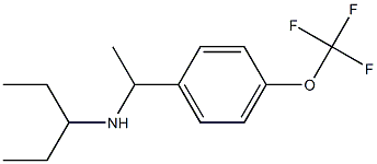 pentan-3-yl({1-[4-(trifluoromethoxy)phenyl]ethyl})amine 结构式