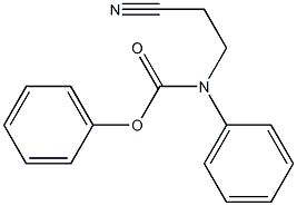 phenyl N-(2-cyanoethyl)-N-phenylcarbamate 结构式