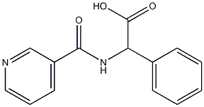 phenyl[(pyridin-3-ylcarbonyl)amino]acetic acid 结构式