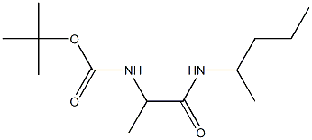 tert-butyl 1-methyl-2-[(1-methylbutyl)amino]-2-oxoethylcarbamate 结构式