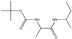 tert-butyl 2-(sec-butylamino)-1-methyl-2-oxoethylcarbamate 结构式