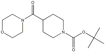 tert-butyl 4-(morpholin-4-ylcarbonyl)piperidine-1-carboxylate 结构式