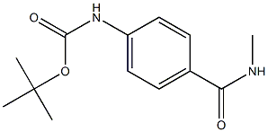 tert-butyl 4-[(methylamino)carbonyl]phenylcarbamate 结构式