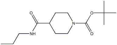 tert-butyl 4-[(propylamino)carbonyl]piperidine-1-carboxylate 结构式