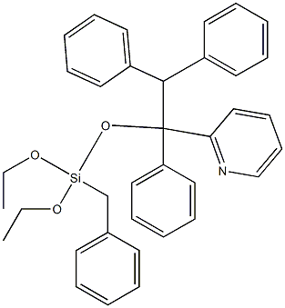 Triphenylpyridylbenzyltriethoxysilane 结构式