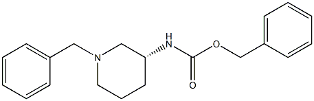 (R)-1-Benzyl-3-N-Cbz-amino-piperidine 结构式