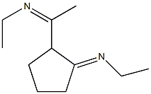 Ethanamine,  N-[1-[2-(ethylimino)cyclopentyl]ethylidene]- 结构式