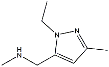 1H-Pyrazole-5-methanamine,  1-ethyl-N,3-dimethyl- 结构式