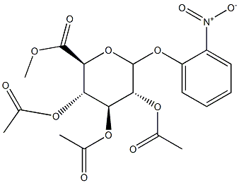2-Nitrophenyl 2,3,4-Tri-O-acetyl--D-glucuronide, Methyl Ester 结构式