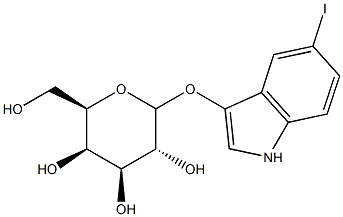 5-Iodo-3-indolyl--D-galactopyranoside 结构式