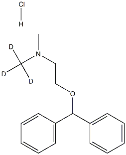 Diphenhydramine-d3 Hydrochloride 结构式