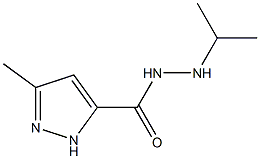 3-methyl-N'-(propan-2-yl)-1H-pyrazole-5-carbohydrazide 结构式