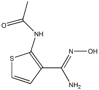 N-{3-[amino(hydroxyimino)methyl]-2-thienyl}acetamide 结构式