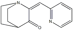 2-(2-pyridinylmethylene)quinuclidin-3-one 结构式