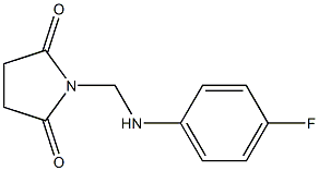 1-[(4-fluoroanilino)methyl]-2,5-pyrrolidinedione 结构式