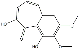 4,6-dihydroxy-2,3-dimethoxy-5H-benzo[a]cyclohepten-5-one 结构式