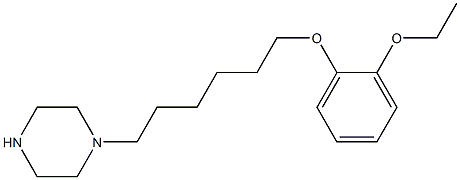 1-[6-(2-ethoxyphenoxy)hexyl]piperazine 结构式