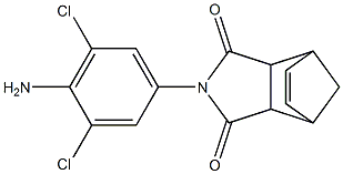 4-(4-amino-3,5-dichlorophenyl)-4-azatricyclo[5.2.1.0~2,6~]dec-8-ene-3,5-dione 结构式