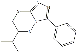 6-isopropyl-3-phenyl-7H-[1,2,4]triazolo[3,4-b][1,3,4]thiadiazine 结构式