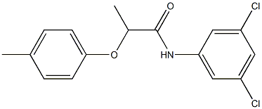 N-(3,5-dichlorophenyl)-2-(4-methylphenoxy)propanamide 结构式