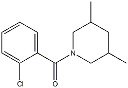 1-(2-chlorobenzoyl)-3,5-dimethylpiperidine 结构式