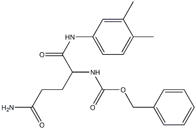 benzyl 4-amino-1-[(3,4-dimethylanilino)carbonyl]-4-oxobutylcarbamate 结构式