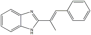 2-(1-methyl-2-phenylvinyl)-1H-benzimidazole 结构式
