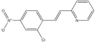 2-(2-{2-chloro-4-nitrophenyl}vinyl)pyridine 结构式