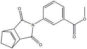 methyl 3-(3,5-dioxo-4-azatricyclo[5.2.1.0~2,6~]dec-8-en-4-yl)benzoate 结构式