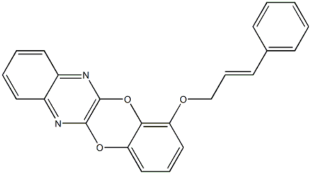 [1,4]benzodioxino[2,3-b]quinoxalin-1-yl cinnamyl ether 结构式