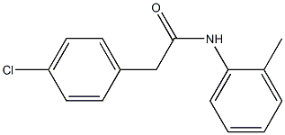 2-(4-chlorophenyl)-N-(2-methylphenyl)acetamide 结构式