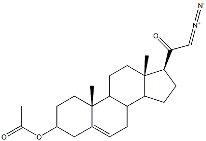 21-diazo-20-oxopregn-5-en-3-yl acetate 结构式